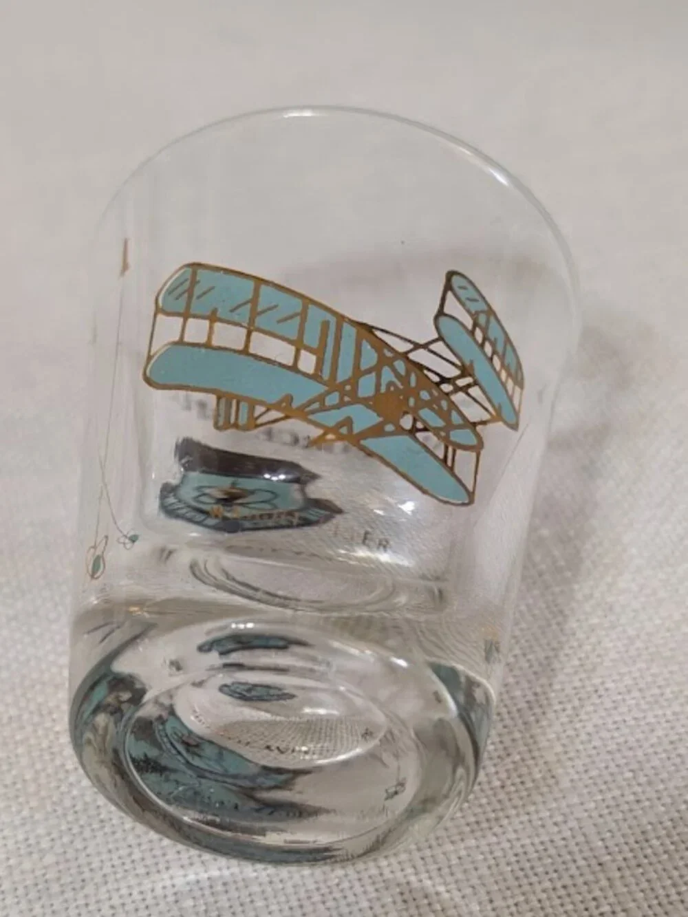 SHOT GLASS - U.S. Air Force Museum shot glass from Dayton, Ohio